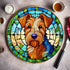 Welsh Terrier Glass Suncatcher Worktop Saver